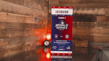 Washington Nationals 2019 World Series Ticket Stub Single Layer Metal Wall Art
