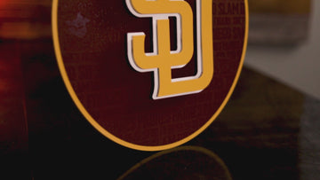 San Diego Padres "SD" CRAFT SERIES 3D Embossed Metal Wall Art