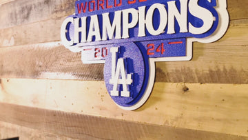Los Angeles Dodgers 2024 World Series 3D Vintage Metal Wall Art