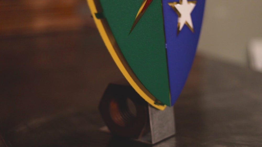 US Army 75th Regiment Rangers Shield 3D Vintage Metal Wall Art