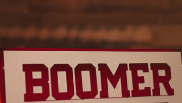 Oklahoma Sooners "Boomer Sooner" 3D Metal Wall Art