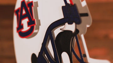 Auburn Tigers BLITZ COLLECTION - 8 LAYER 3D Metal Wall Art