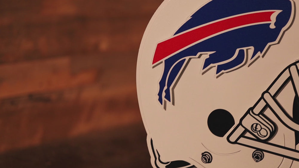 Buffalo Bills BLITZ Collection - 8 Layer Helmet 3D Vintage Metal Wall Art