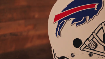 Buffalo Bills BLITZ Collection - 8 Layer Helmet 3D Vintage Metal Wall Art