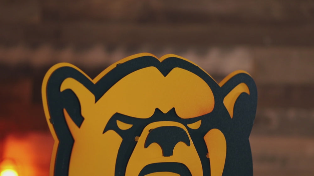 Baylor Bears Mascot 3D Metal Wall Art