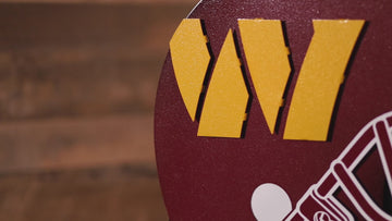 Washington Commanders BLITZ Collection - 8 Layer Helmet 3D Vintage Metal Wall Art