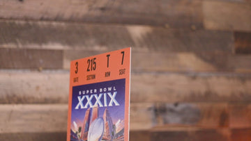 New England Patriots Super Bowl XXXIX Ticket Stub Single Layer Metal Wall Art