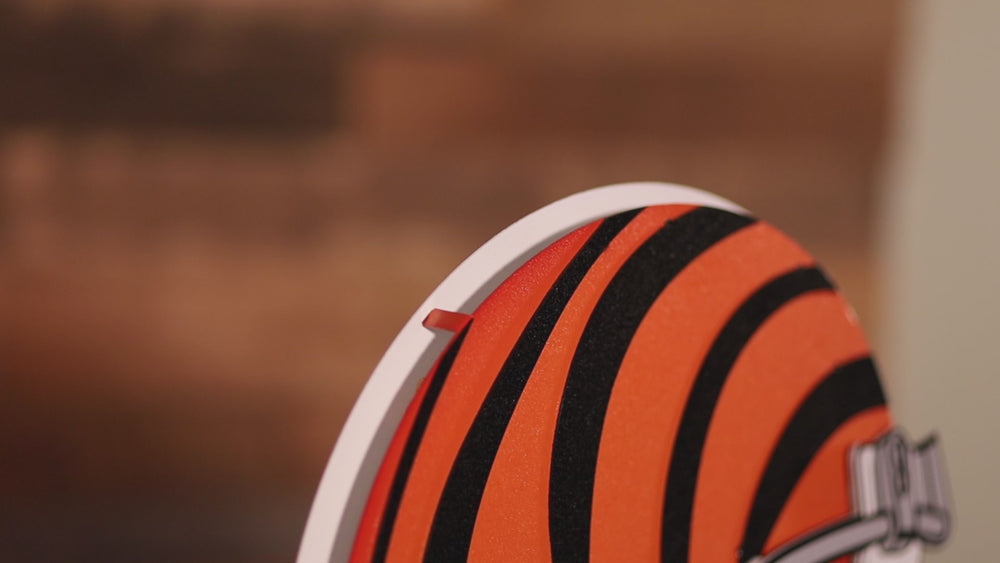 Cincinnati Bengals BLITZ Collection - 8 Layer Helmet 3D Vintage Metal Wall Art