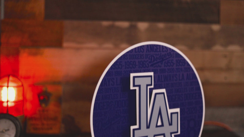 Los Angeles Dodgers CRAFT SERIES 3D Embossed Metal Wall Art