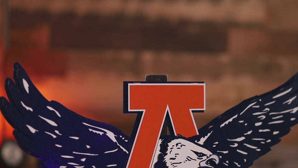 Auburn War Eagles VAULT 3D Vintage Metal Wall Art