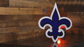 Fleur De Lis WILDCATS 3D Vintage Metal Wall Art