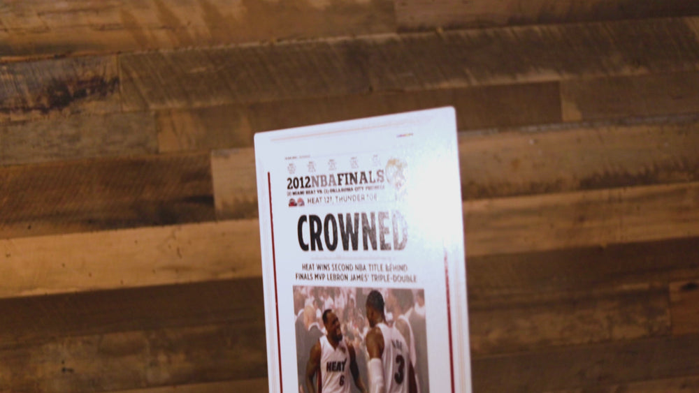 Miami Herald Heat 2012 NBA FINALS Front Page - JUNE 22, 2012