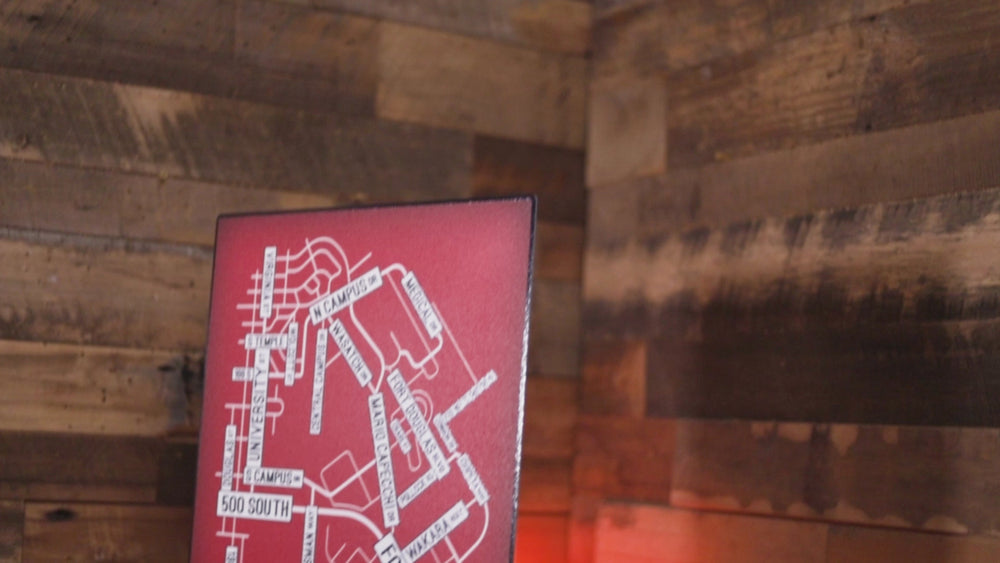 Salt Lake City School Street Poster Single Layer Metal Wall Art