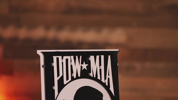 POW MIA "Never Forgotten" 3D Vintage Metal Wall Art