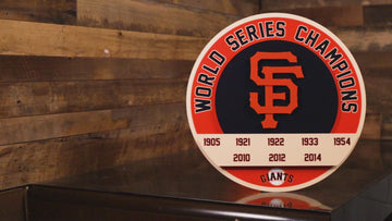 San Francisco Giants DYNASTY - World Series  Wins w/ Replaceable Icon Plate 3D Vintage Metal Wall Art