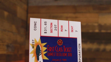 Notre Dame 1988 Fiesta Bowl XVIII Ticket Stub Single Layer Metal Wall Art