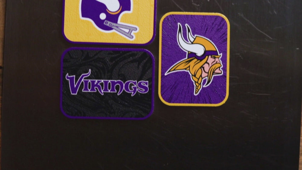 Minnesota Vikings - SET of 3 Magnets
