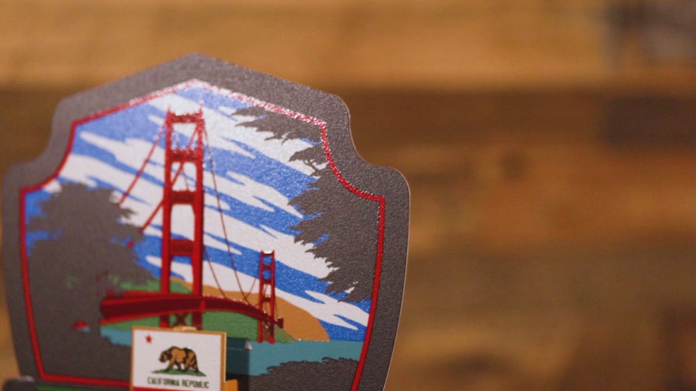 California State Badge 3D Metal Wall Art