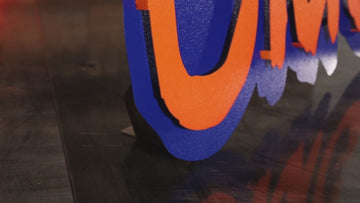 New York Mets "OMG" Hex Head Exclusive 3D Vintage Metal Wall Art