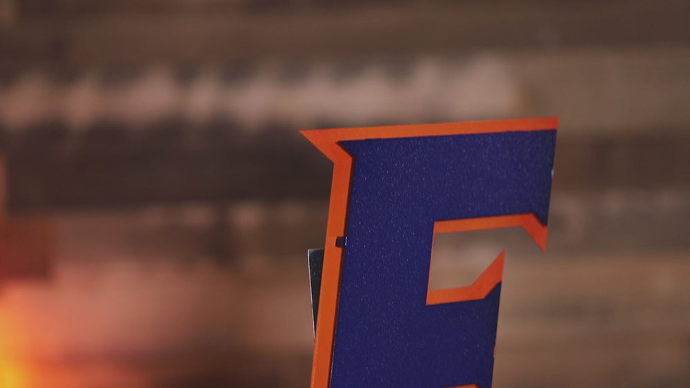 Florida Blue "F" 3D Metal Wall Art