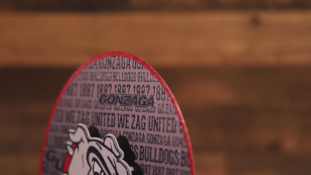 Gonzaga Bulldogs CRAFT SERIES 3D Embossed Metal Wall Art