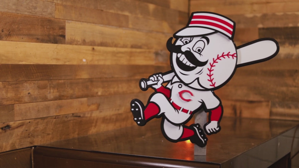 Cincinnati Reds Mr. Red 3D Metal Wall Art