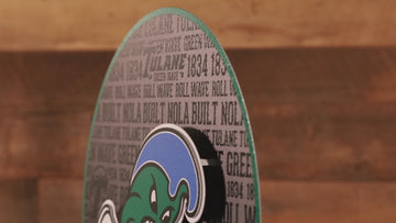 Tulane Green Wave CRAFT SERIES 3D Embossed Metal Wall Art