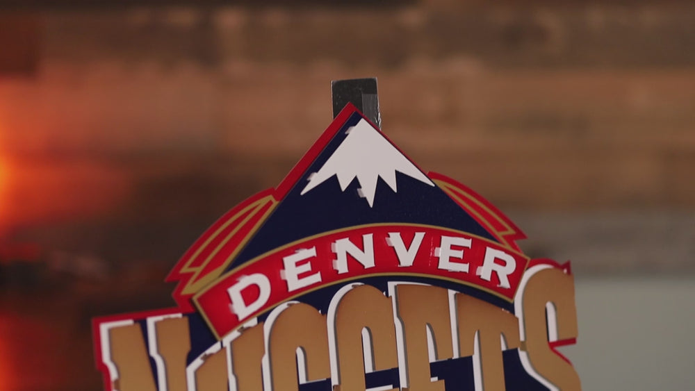Denver Nuggets "1993" 3D vintage Metal Wall Art