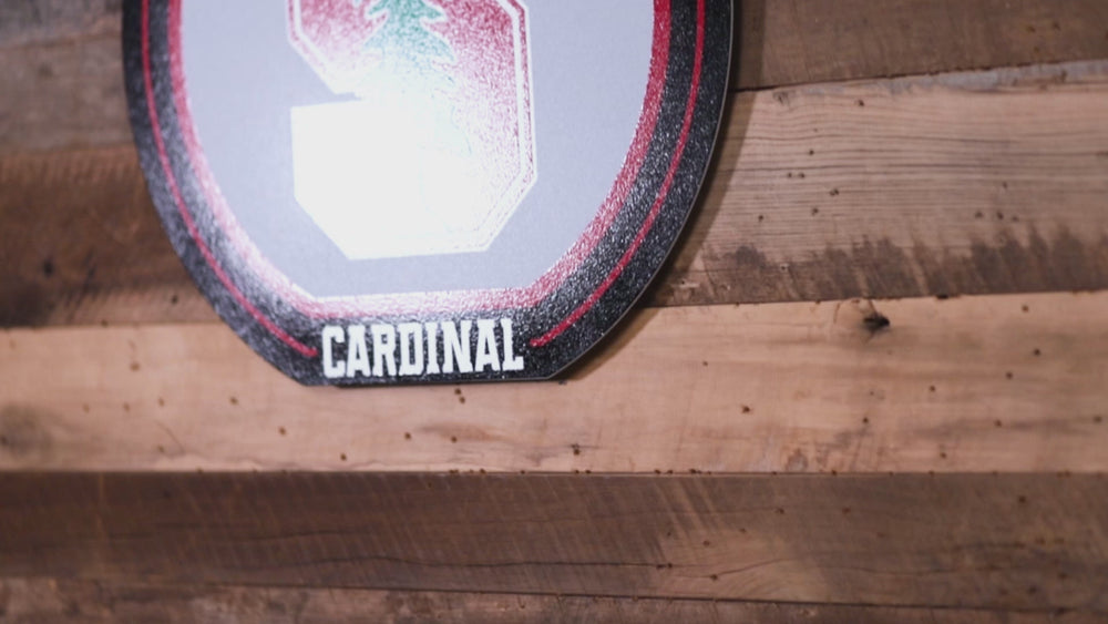 VARSITY Collection- SINGLE Layer Stanford Cardinal Metal Wall Art
