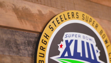 VARSITY Collection- Single Layer Pittsburgh Steelers Super Bowl XLIII  Metal Wall Art