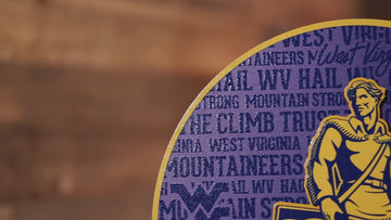 West Virginia Mountaineers CRAFT SERIES 3D Embossed Metal Wall Art