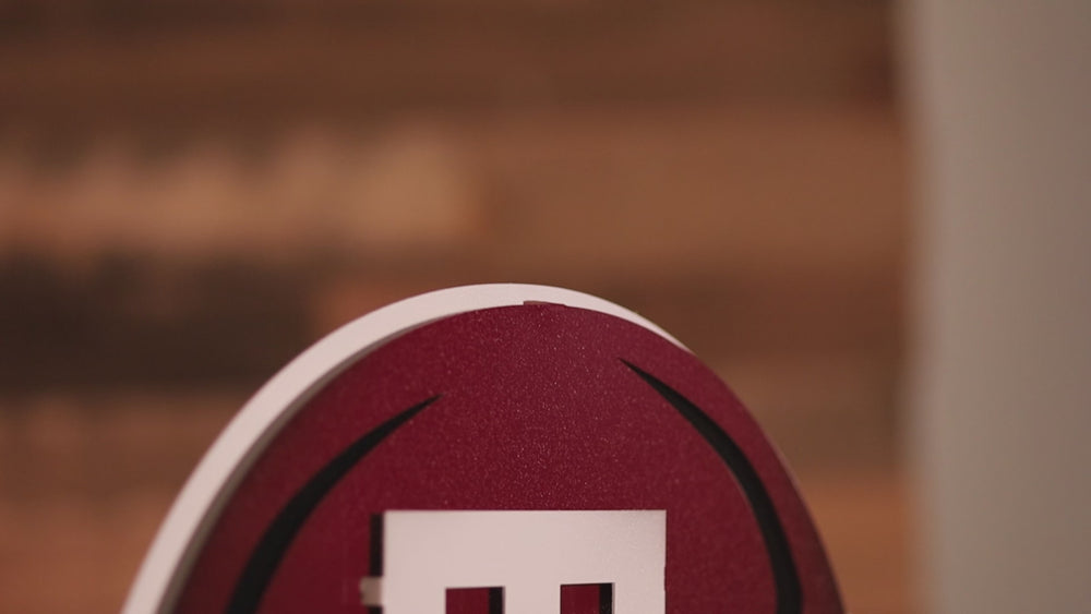 Texas A&M Football Helmet 3D Vintage Metal Wall Art