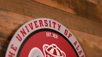 VARSITY Collection- SINGLE Layer Alabama Crimson Tide Metal Wall Art