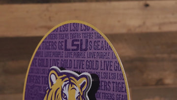 LSU Tigers CRAFT SERIES 3D Embossed Metal Wall Art