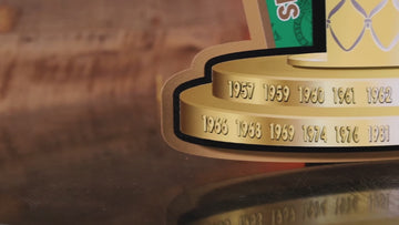 Boston Celtics "O'BRIEN TROPHY" 2024 NBA Champs 3D Metal Wall Art