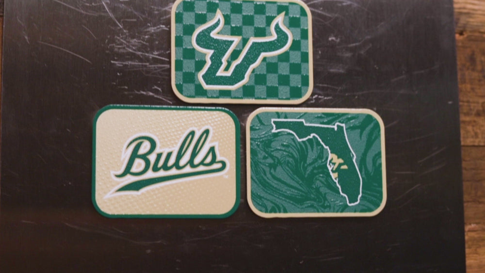 South Florida Bulls - SET of 3 Magnets