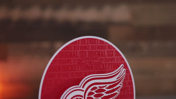 Detroit Red Wings CRAFT SERIES 3D Embossed Metal Wall Art