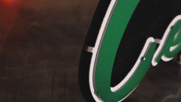 Boston Celtics Script 3D Vintage Metal Wall Art