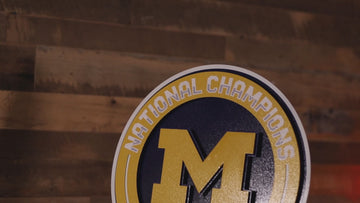 Michigan Wolverines "Hex Head Exclusive" DYNASTY 3D Metal Wall Art