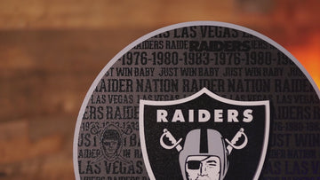 Las Vegas Raiders CRAFT SERIES 3D Embossed Metal Wall Art