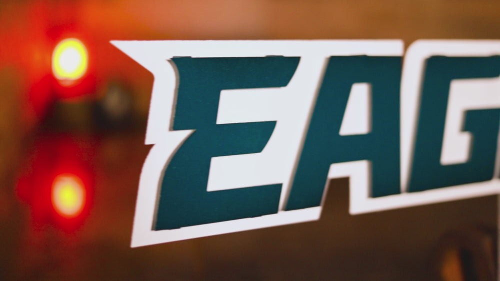 Philadelphia Eagles "EAGLES"  3D Vintage Metal Wall Art