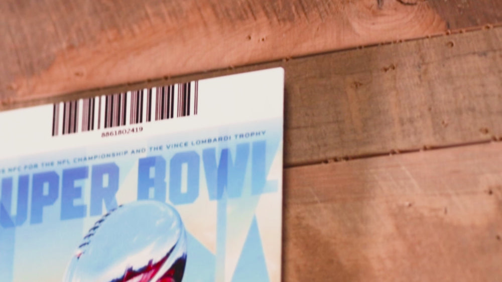 New England Patriots Super Bowl LIII Ticket Stub Single Layer Metal Wall Art