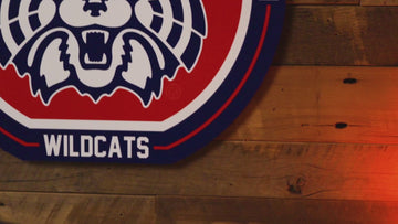 VARSITY Collection- SINGLE Layer Arizona Wildcats Metal Wall Art