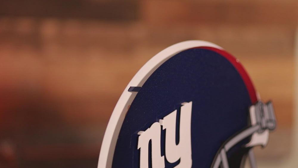 New York Giants BLITZ Collection - 8 Layer Helmet 3D Vintage Metal Wall Art