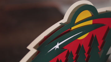 Minnesota Wild NHL 3D Vintage Metal Wall Art
