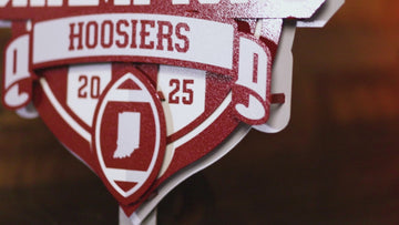 Indiana Hoosiers Official 2025 National Champions 3D Metal Wall Art