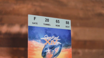 Pittsburgh Steelers Personalized Super Bowl XIV Ticket Stub Single Layer Metal Wall Art