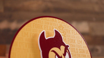 Arizona State Sun Devils CRAFT SERIES 3D Embossed Metal Wall Art