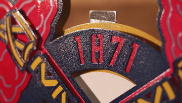 Atlanta Braves 7 layer "1871" Cooperstown  3D Metal Wall Art