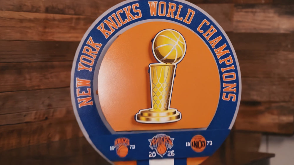 New York Knicks "Hex Head Exclusive" Dynasty 3D Metal Wall Art
